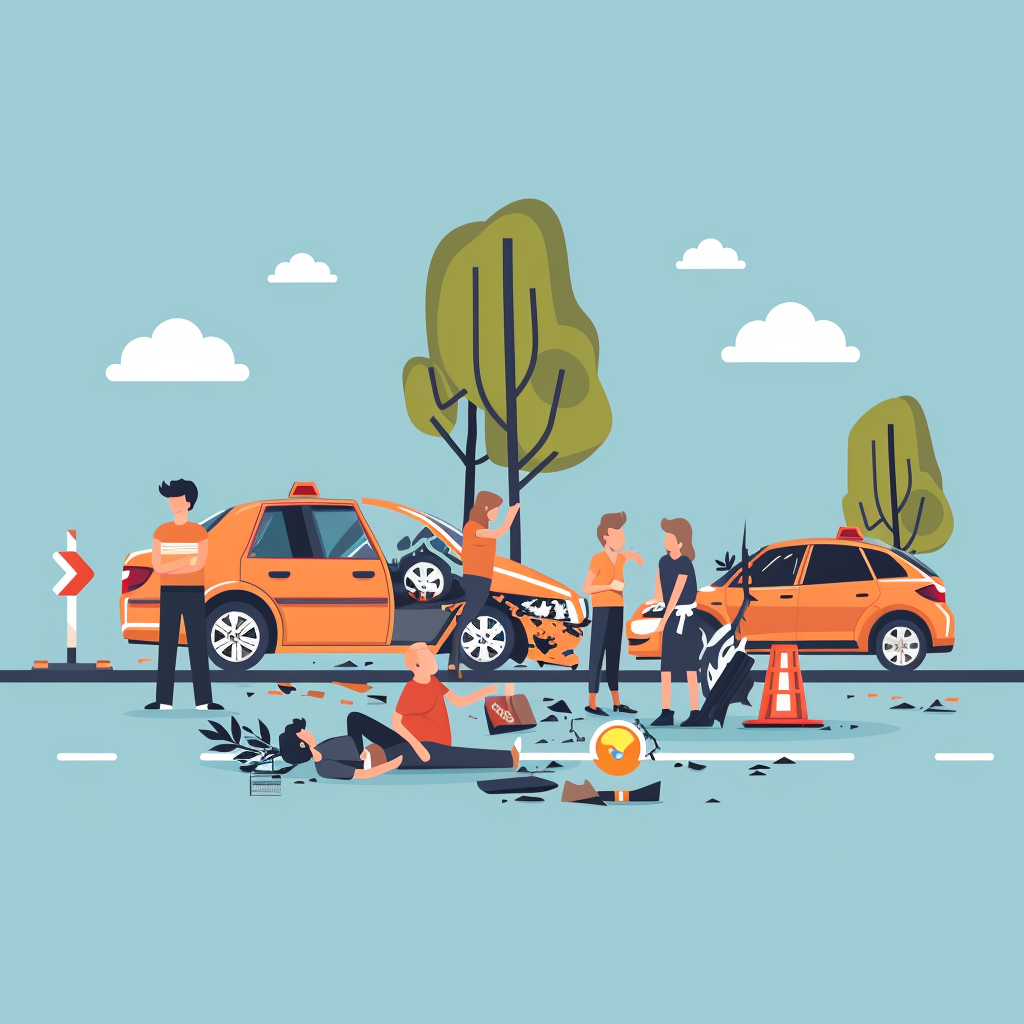 Infographic showing steps to take after a personal injury accident