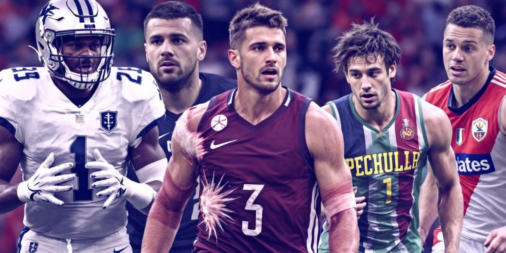 Injured athletes from different sports captured in action.